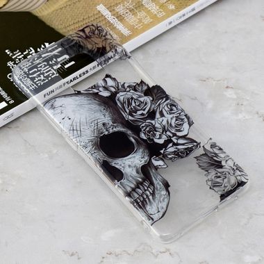 Gumový kryt Skull na Huawei Mate 20 Pro