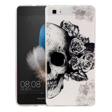 Gumový kryt Skull na Huawei P8 Lite