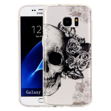 Gumový kryt Skull na Samsung Galaxy S7 Edge