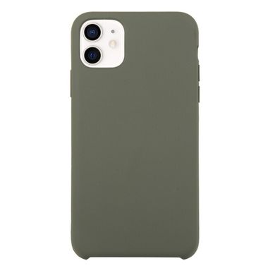 Gumový kryt SOLID pro iPhone 14 - Olivově zelená