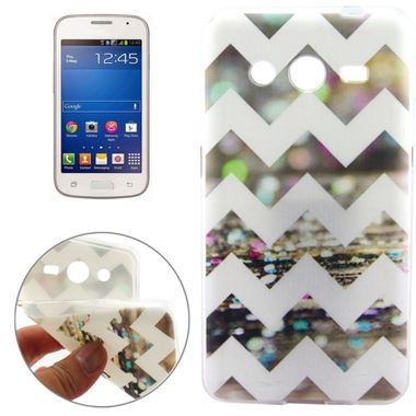 Gumový kryt Sparkle Stripes na Samsung Galaxy Core 2