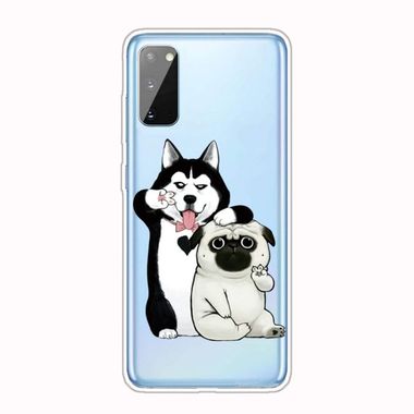 Gumový kryt TPU pro Samsung Galaxy A41 - Selfie Dog