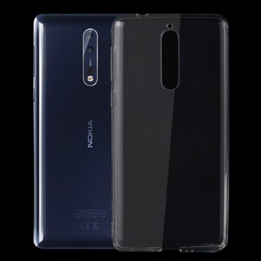 Gumový kryt Ultra-thin na Nokia 8- Transparent