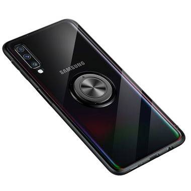 Gumový kryt Ultra-thin TPU na Samsung Galaxy A7(2018)-černá