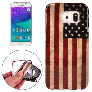 Gumový kryt USA Flag na Samsung Galaxy S6