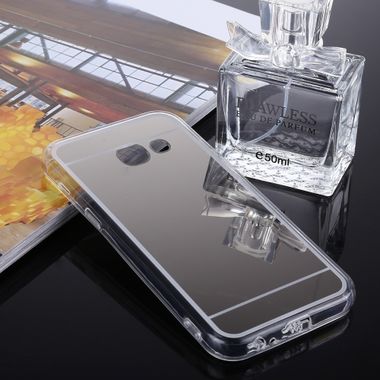 Gumený Mirror na Samsung Galaxy A3 2017- strieborná
