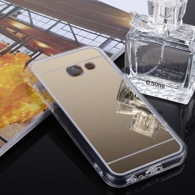 Gumený Mirror na Samsung Galaxy A3 2017- zlatá