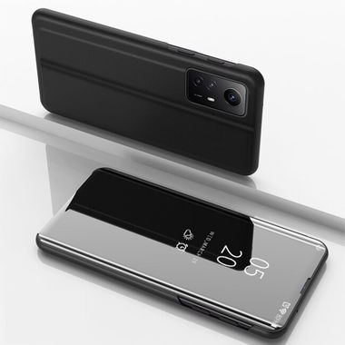 Knížková pouzdro Electroplating Mirror na Xiaomi Redmi Note 12S - Černá