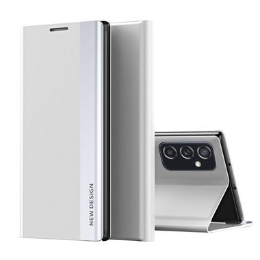 Knížkové pouzdro Electroplated pro Samsung Galaxy A73 5G - Stříbrná