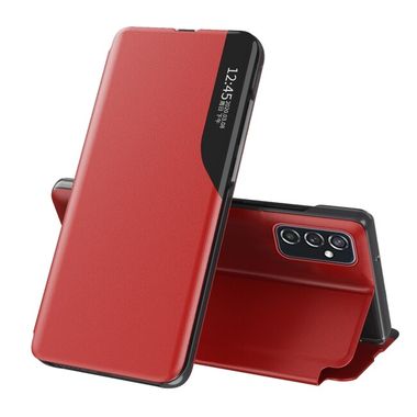 Knížkové pouzdro Electroplating Mirror DISPLAY pro Samsung Galaxy A33 5G - Červená