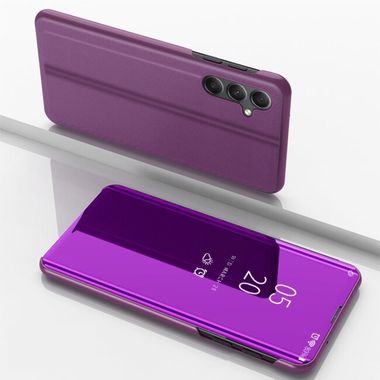 Knižkové pouzdro Electroplating Mirror FLIP pro Samsung Galaxy A34 5G - Fialová