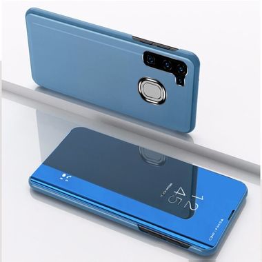 Knižkové pouzdro Electroplating Mirror na Samsung Galaxy A11 / M11 - Modrá