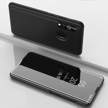 Knižkové pouzdro  Electroplating Mirror na Samsung Galaxy A20e  - černá