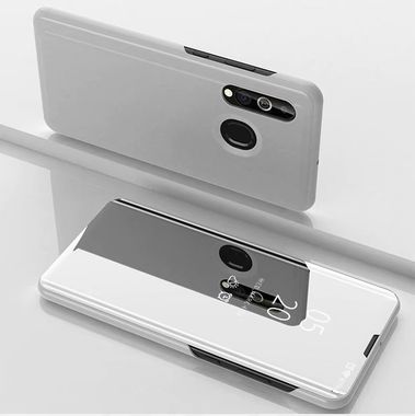 Knižkové pouzdro  Electroplating Mirror na Samsung Galaxy A20e  -stříbrný