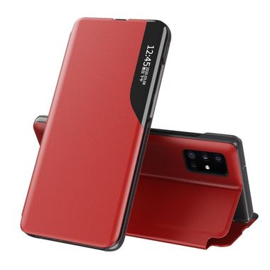 Knižkové pouzdro Electroplating Mirror na Samsung Galaxy Note 20 Ultra - Červená