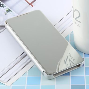 Knižkové pouzdro  Electroplating Mirror na Samsung Galaxy S10 - stříbrná
