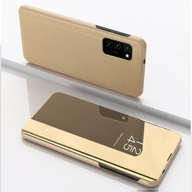 Knižkové pouzdro na Samsung Galaxy S20 - Electroplating Mirror  - zlatá
