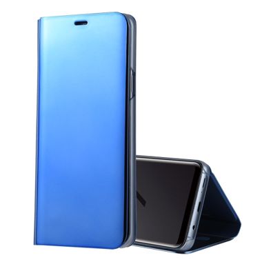 Knižkové pouzdro Electroplating Mirror  na Samsung Galaxy S9- modrá