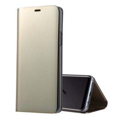 Knižkové pouzdro Electroplating Mirror  na Samsung Galaxy S9- zlatá
