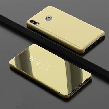 Knižkové pouzdro  Electroplating Mirror na Xiaomi Redmi Note 7 - zlatá