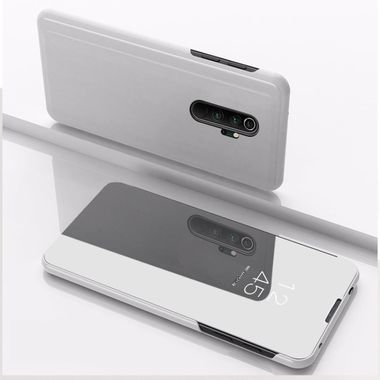 Knižkové pouzdro  Electroplating Mirror na Xiaomi Redmi Note 8 Pro - silver