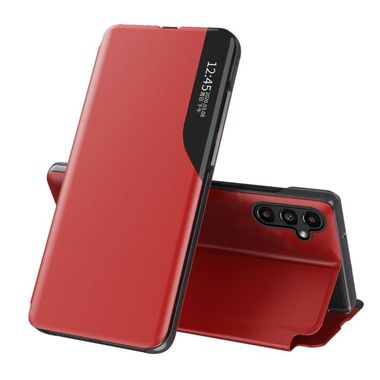 Knížkové pouzdro SIDE DISPLAY na Samsung Galaxy A14 4G/5G - Červená