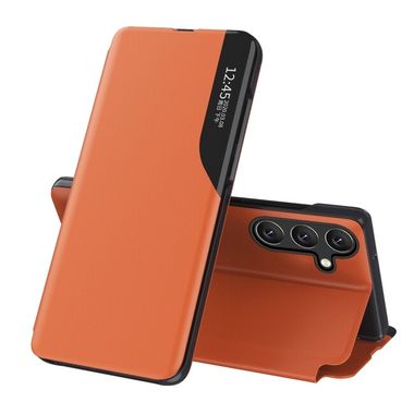 Knižkové puzdro SIDE DISPLAY pro Samsung Galaxy A54 5G - Oranžová