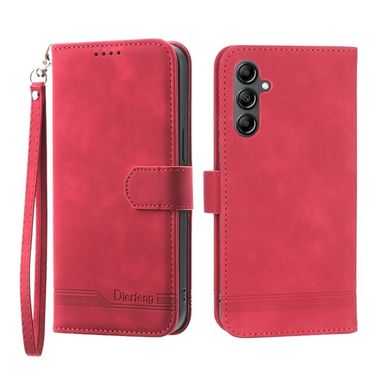 Knížkové pouzdro DIERFENG na Samsung Galaxy A34 5G - Červená