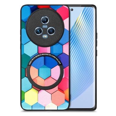 Kožený kryt Colored pro Honor Magic5 - Colorful Cube