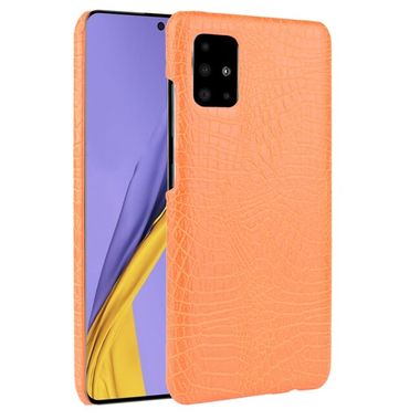 Kožený kryt CROCODILE na Samsung Galaxy A71 5G - Oranžová