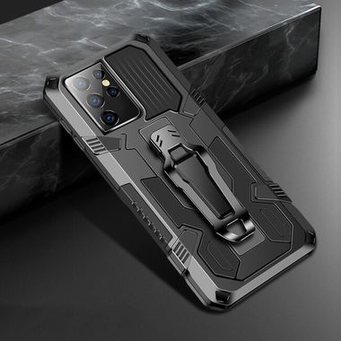 Kryt Machine Armor na Samsung Galaxy S21 Ultra 5G - Černá