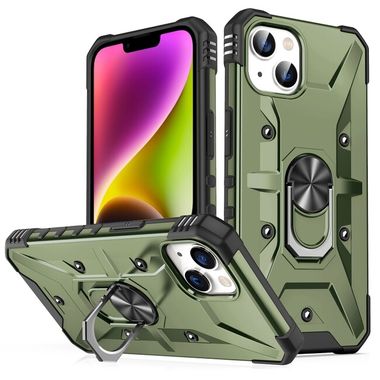 Kryt Magnetic Holder Armor pro iPhone 14 - Army zelená