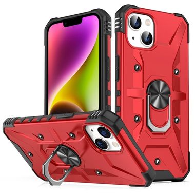 Kryt Magnetic Holder Armor pro iPhone 14 - Červená