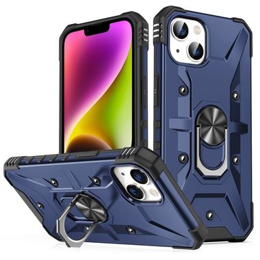 Kryt Magnetic Holder Armor pro iPhone 14 - Modrá