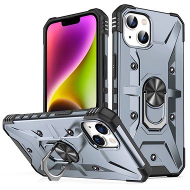 Kryt Magnetic Holder Armor pro iPhone 14 - Šedá