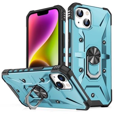 Kryt Magnetic Holder Armor pro iPhone 14 - Světle modrá