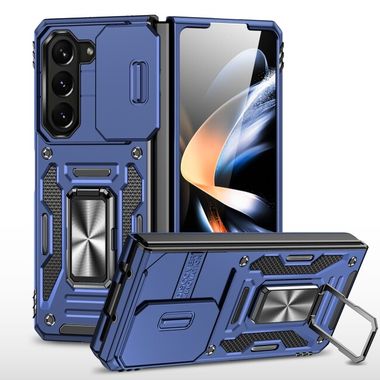 Kryt Magnetic Holder Armor pro Samsung Galaxy Z Fold5 - Tmavě modrá