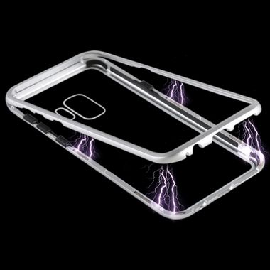 Magnetic Metal  kryt na Samsung Galaxy S9 - strieborná