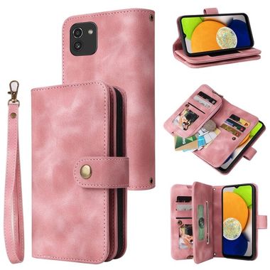 Multifunkční peněženkové pouzdro pro váš Samsung Galaxy A03 - Růžově zlatá