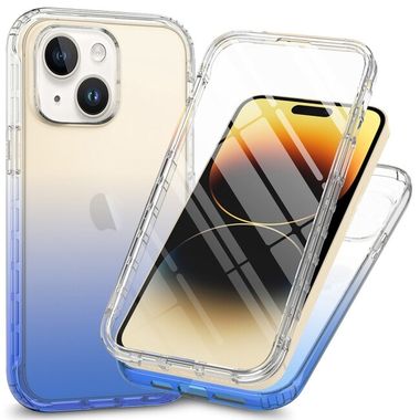 Oboustranný Pryžový kryt iPhone 15 - Modrá