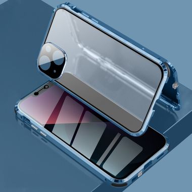 Oboustranný Plastový kryt na iPhone 13 Mini - Modrá