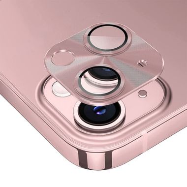 Ochranné sklo ENKAY Alloy na zadní kameru pro iPhone 15 - Růžová