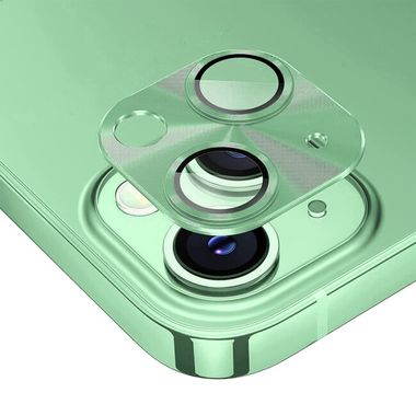 Ochranné sklo ENKAY Alloy na zadní kameru pro iPhone 15 - Zelená