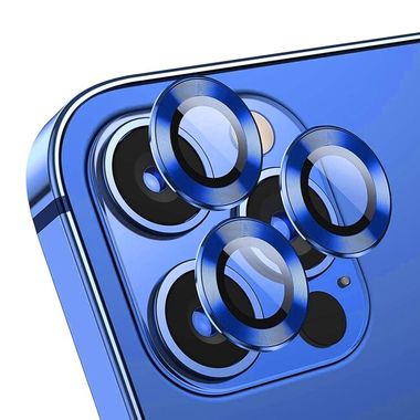 Ochranné sklo ENKAY na zadnú kameru pre iPhone 12 Pro - Modrá