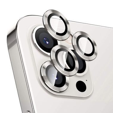 Ochranné sklo ENKAY na zadnú kameru pre iPhone 12 Pro - Stříbrná