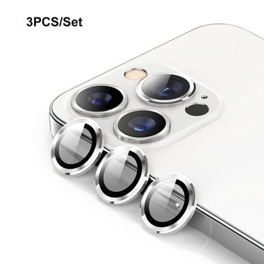 Ochranné sklo ENKAY na zadní kameru pro iPhone 15 Pro - Stříbrná