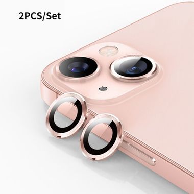 Ochranné sklo ENKAY na zadní kameru pro iPhone 15 - Růžová