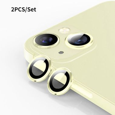 Ochranné sklo ENKAY na zadní kameru pro iPhone 15 - Žlutá