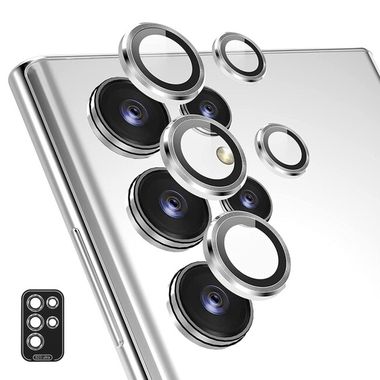 Ochranné sklo ENKAY na zadní kameru pro Samsung Galaxy S24 Plus 5G - Stříbrná