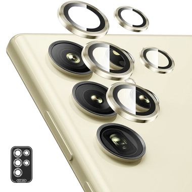 Ochranné sklo ENKAY na zadní kameru pro Samsung Galaxy S24 Plus 5G - Žlutá
